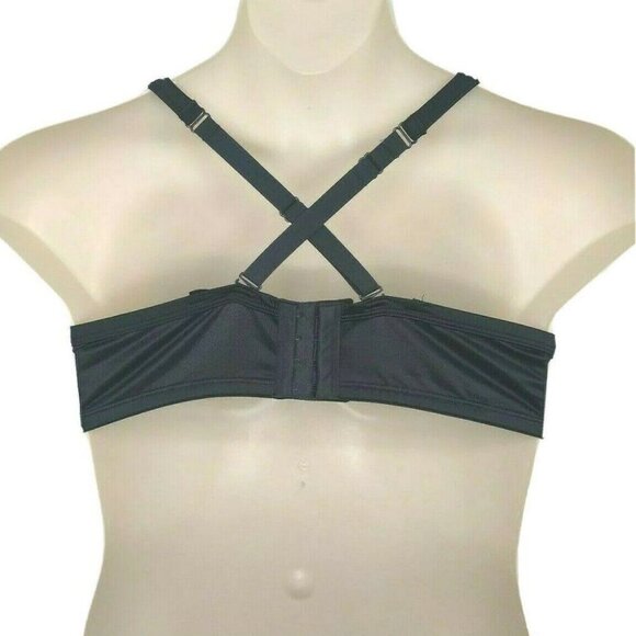 Cacique Lane Bryant Womens Smooth T Shirt Bra Convertible Strap 46C Black NEW - Picture 4 of 10